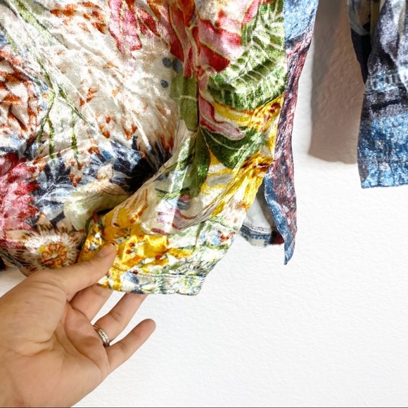 Soft Surroundings- Ashbury Floral Velvet Tunic- PL - Picture 6 of 7